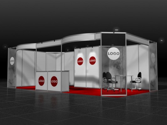 Stand preallestito 8x4 m