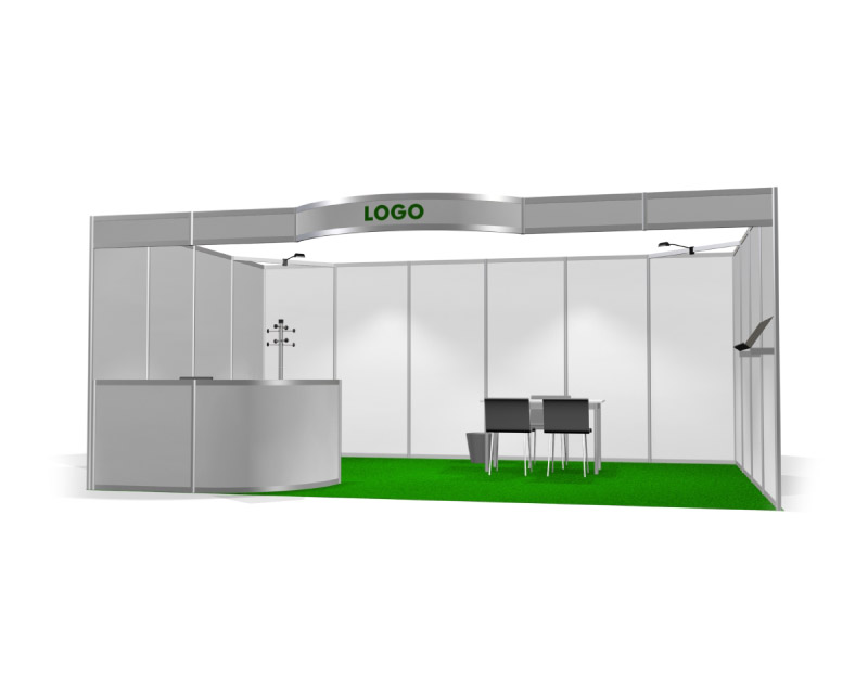 Stand preallestito 6x4 - 1 lato aperto